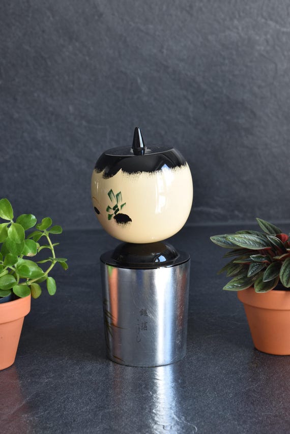 Kanazawa Silver Leaf Kokeshi Doll Hanawarabe Bamboo