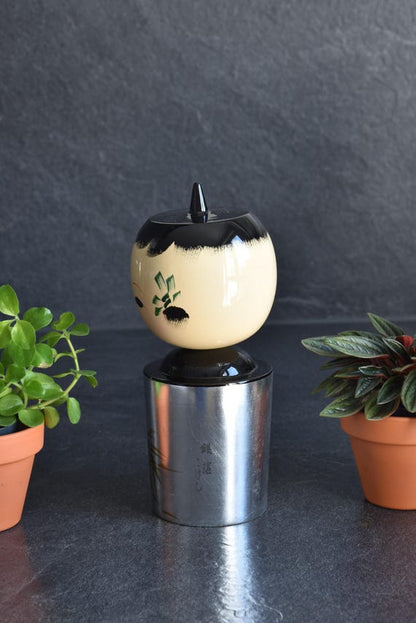 Kanazawa Silver Leaf Kokeshi Doll Hanawarabe Bamboo