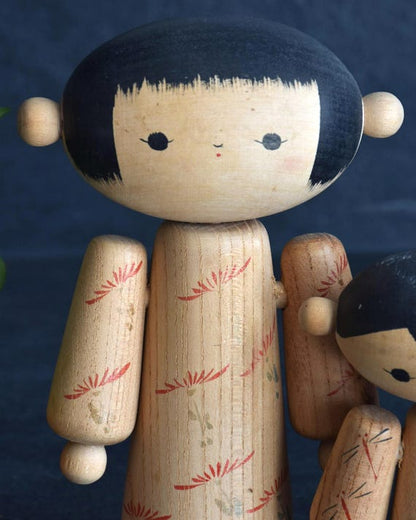 Kiku Warabe Creative Kokeshi By Hideo Ishihara