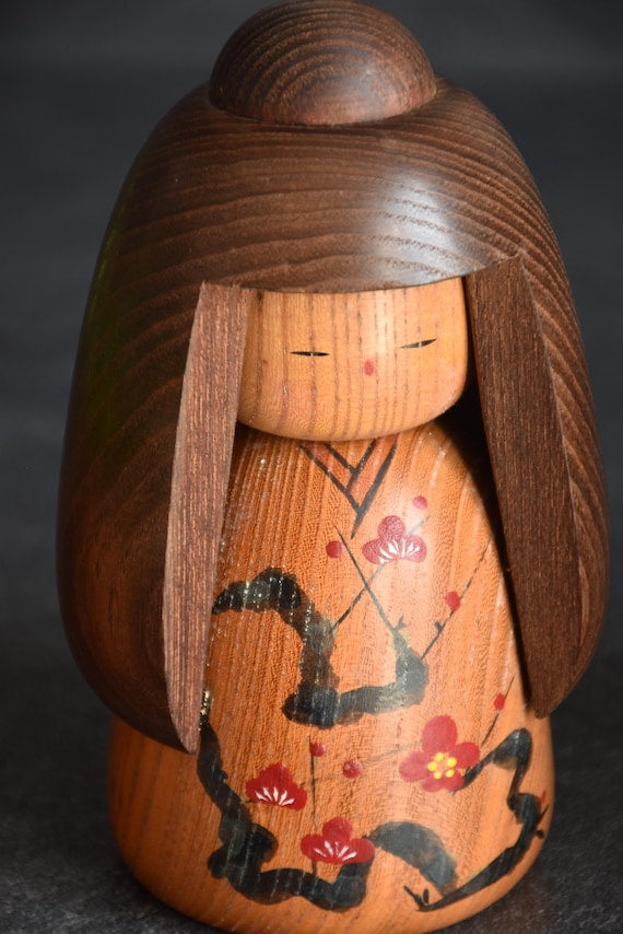 Daisuke Takeda Young Girl Kokeshi Doll