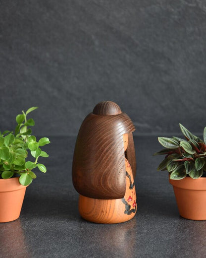 Daisuke Takeda Young Girl Kokeshi Doll