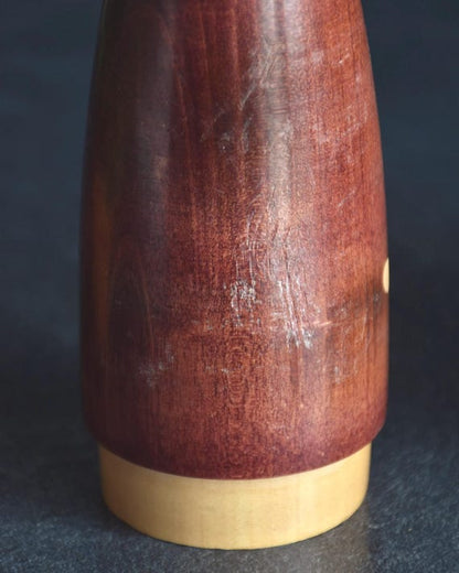 Masae Fujikawa Floral Carved Kokeshi