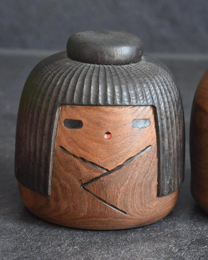 Sanpei Yamanaka Sosaku Kokeshi Pair