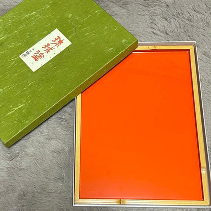 Ryukyu-Nuri Vermillion Lacquer Tray