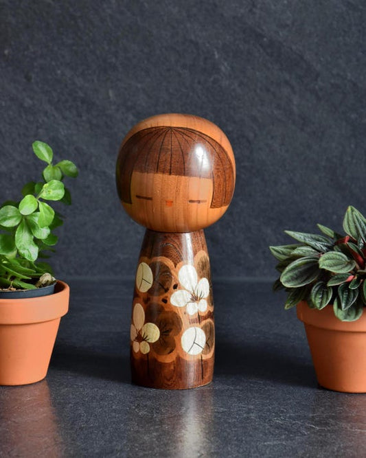 Masami Kato Plum Blossom Kokeshi