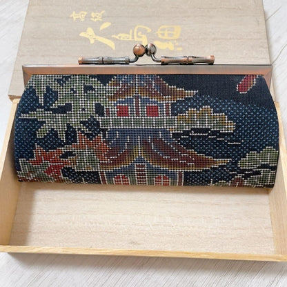Oshima Tsumugi Silk Coin Purse