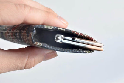 Oshima Tsumugi Silk Coin Purse