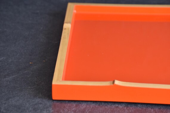 Ryukyu-Nuri Vermillion Lacquer Tray