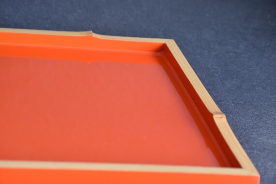 Ryukyu-Nuri Vermillion Lacquer Tray