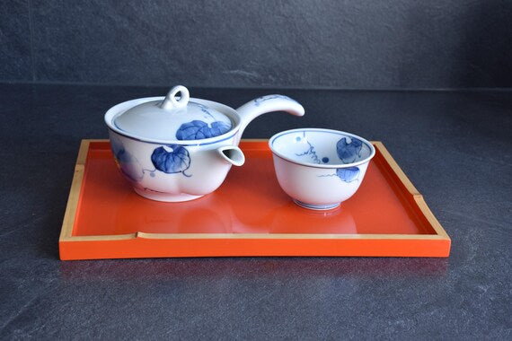 Ryukyu-Nuri Vermillion Lacquer Tray