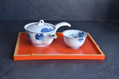 Ryukyu-Nuri Vermillion Lacquer Tray