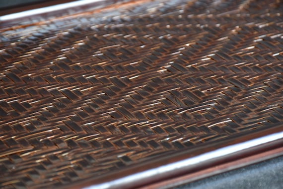 Japanese Bamboo Urushi Lacquer Tray