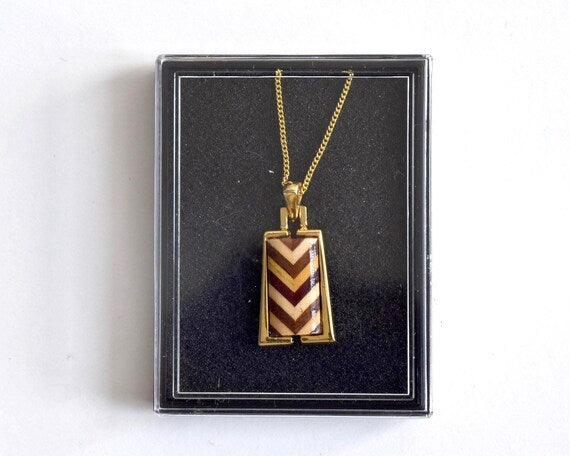 Yosegi Zaiku Pendant Necklace