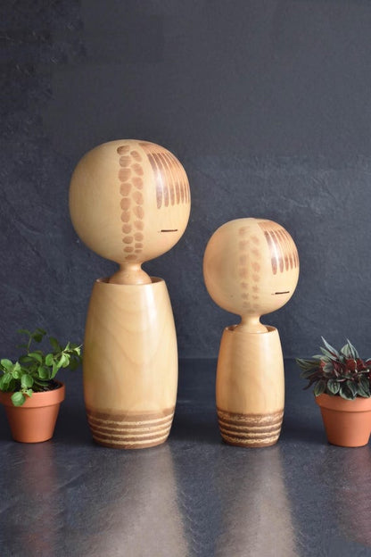 Kano Chiyomatsu Hanano Shojo Kokeshi Pair