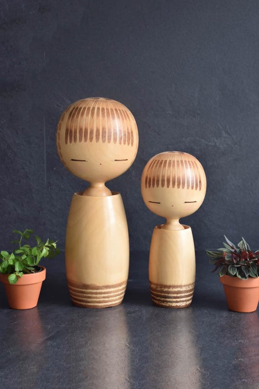 Kano Chiyomatsu Hanano Shojo Kokeshi Pair