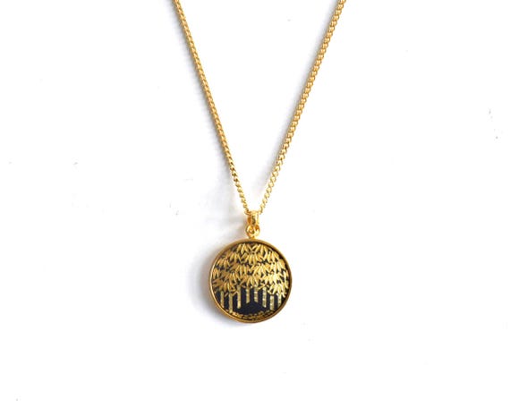 Amita Zogan Bamboo Pendant Necklace