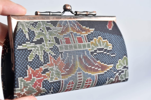 Oshima Tsumugi Silk Coin Purse