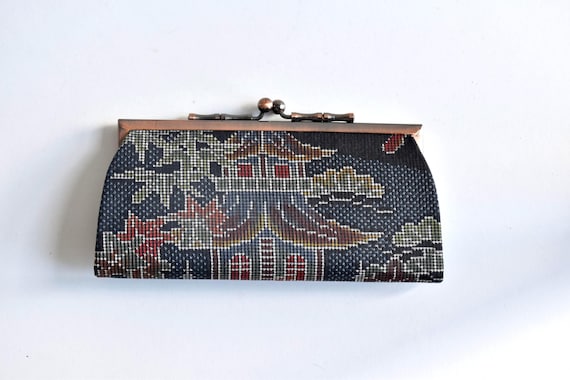 Oshima Tsumugi Silk Coin Purse