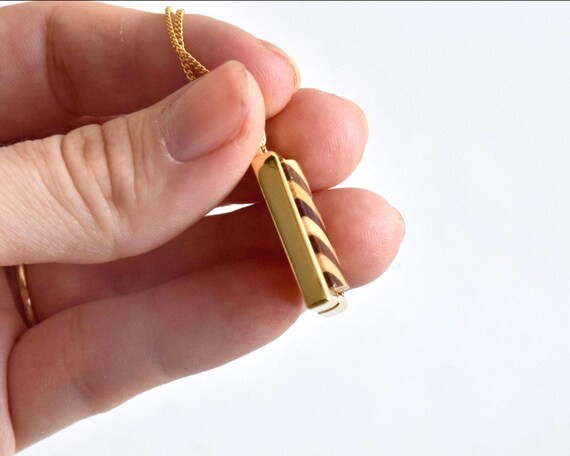 Yosegi Zaiku Pendant Necklace