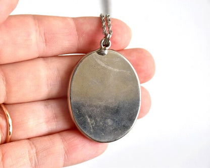 Japanese Enamel Pendant Necklace
