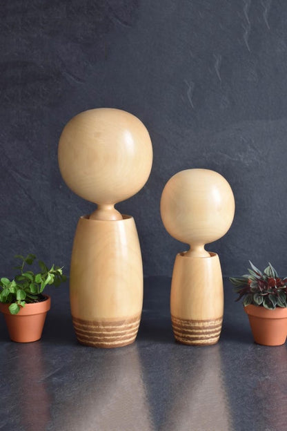 Kano Chiyomatsu Hanano Shojo Kokeshi Pair