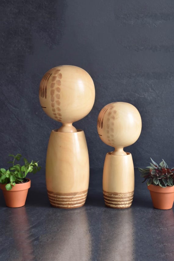 Kano Chiyomatsu Hanano Shojo Kokeshi Pair