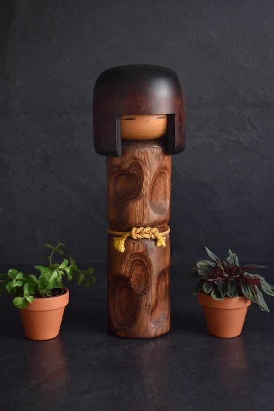 Usaburo Mori Kan Kokeshi Doll by Usaburo workshop