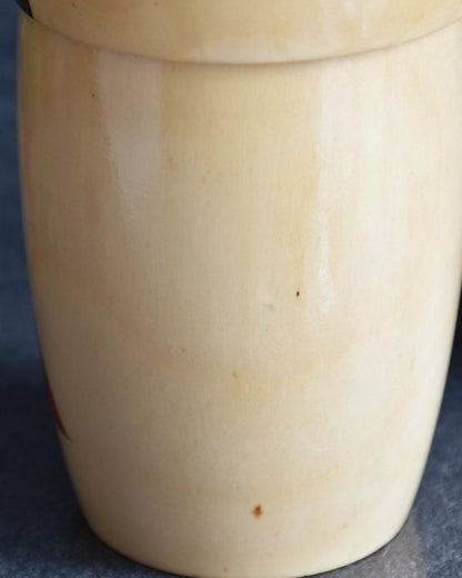 Kojo Tanaka Sosaku Kokeshi doll showing texture detail on light wood body