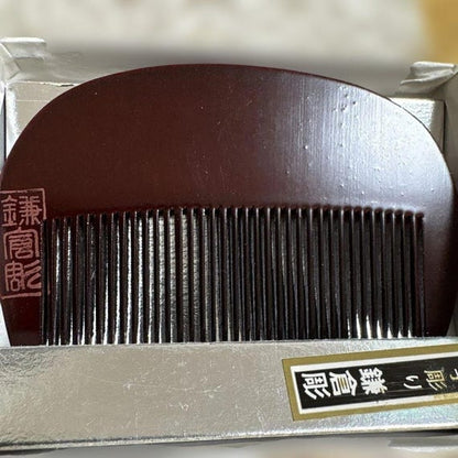 Kamakura-Bori Plum Blossom Kushi Comb