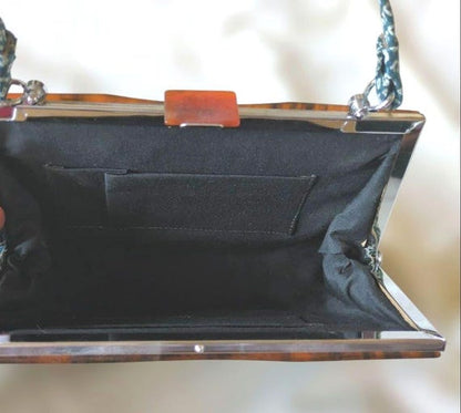 Shibori Indigo Blue Kimono Bag