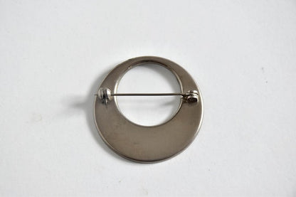 Japanese Round Zogan Brooch | Made In Japan | Floral