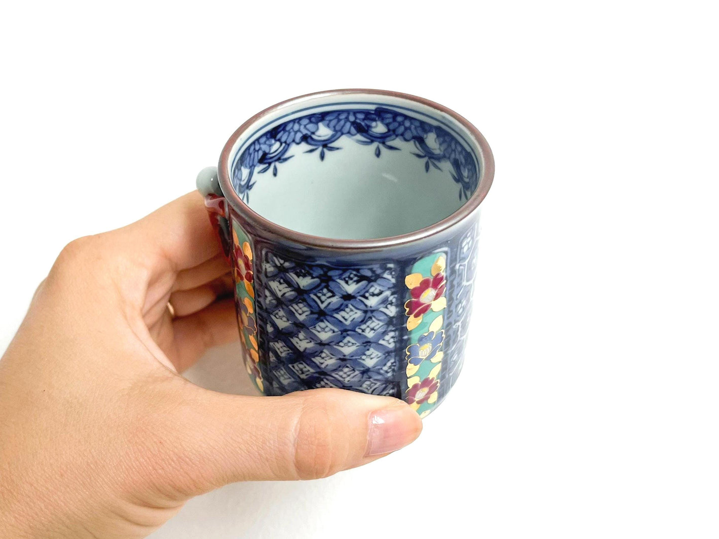 Kiyomizu-yaki Yunomi Porcelain Cup