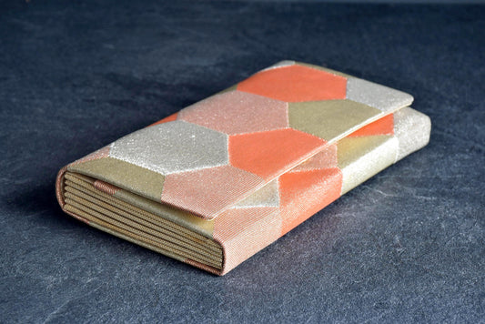 Obi Clutch Nishiki Weave Geometric Pattern