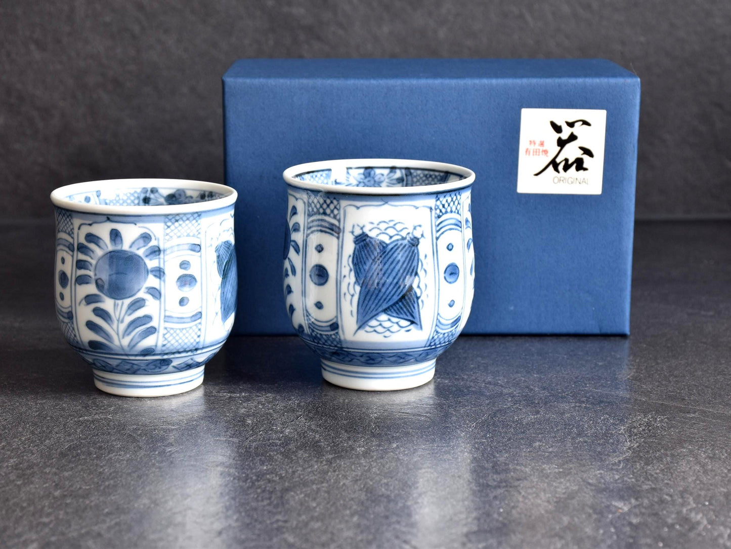 Arita Ware Yunomi Blue and White Porcelain