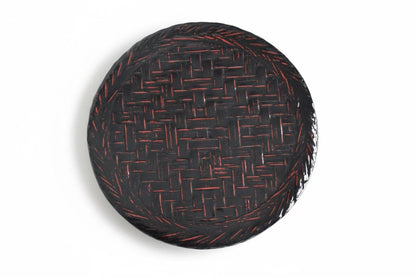 Rantai Lacquerware Bamboo Tray And Bowl Set tray base
