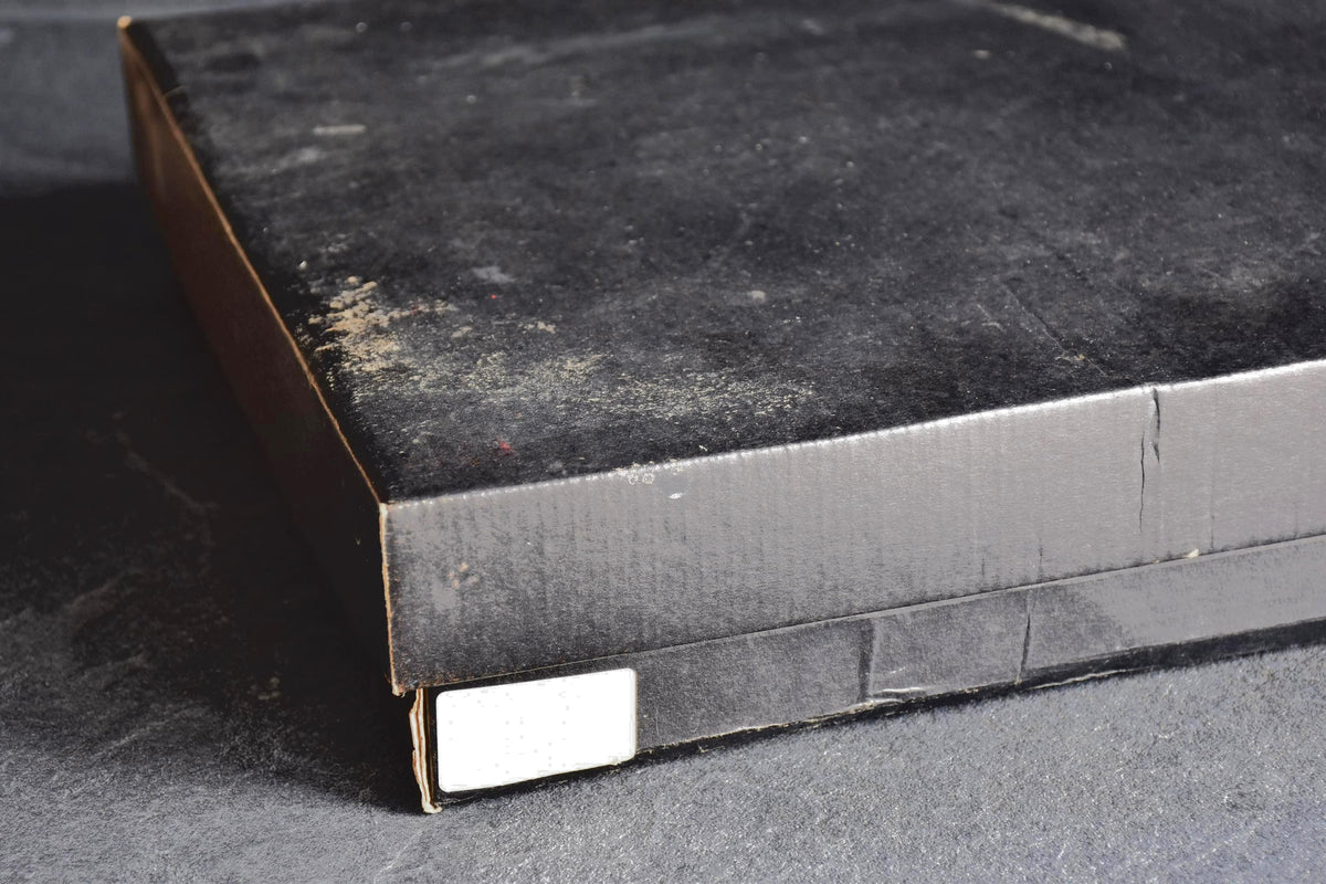 Rantai Lacquerware Bamboo Tray And Bowl Set original box corner showing storage marks