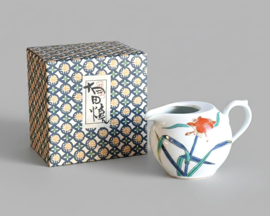 Porcelain Creamer Hand-Painted Floral Design