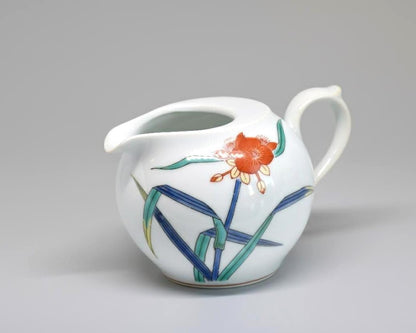 Porcelain Creamer Hand-Painted Floral Design
