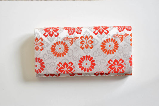 Brocade Kimono Wallet Floral Motif
