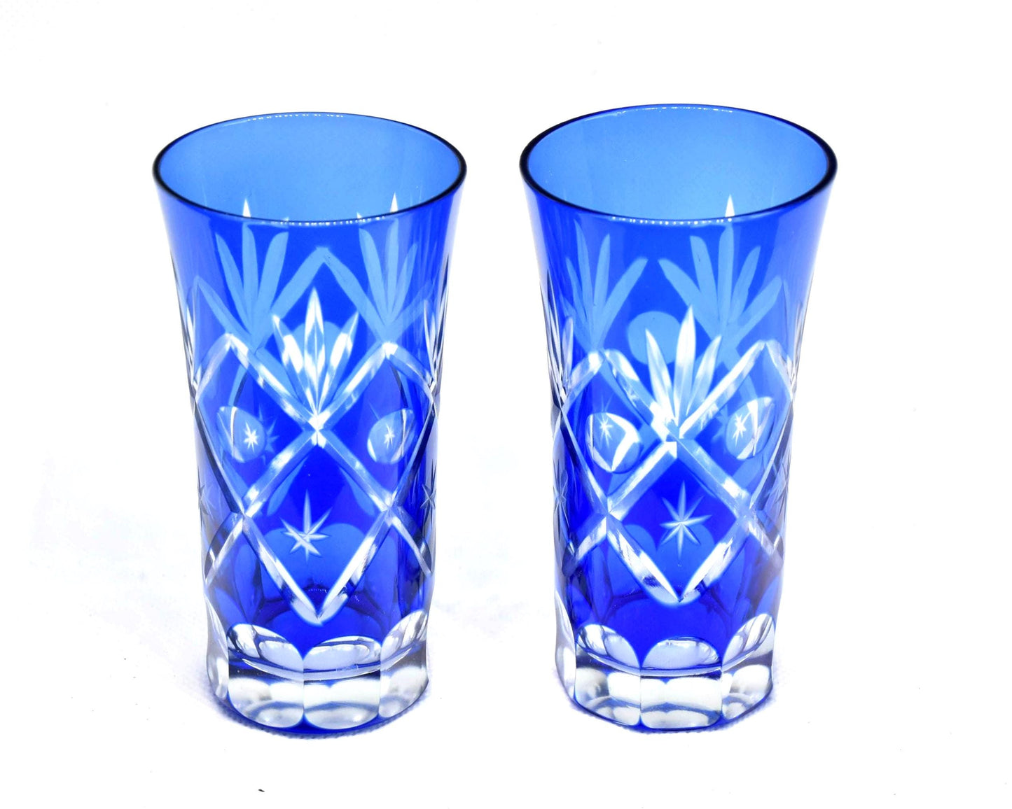 Aisai-Kiriko Cut Glass Tumblers