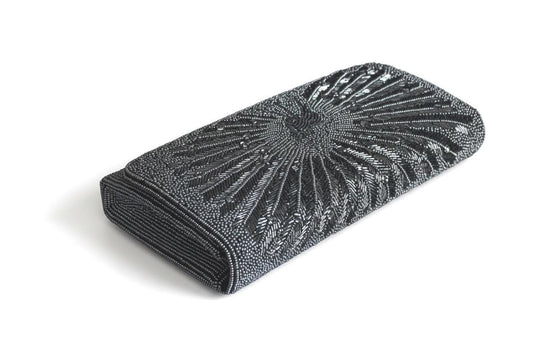 Beaded Clutch Peacock Motif