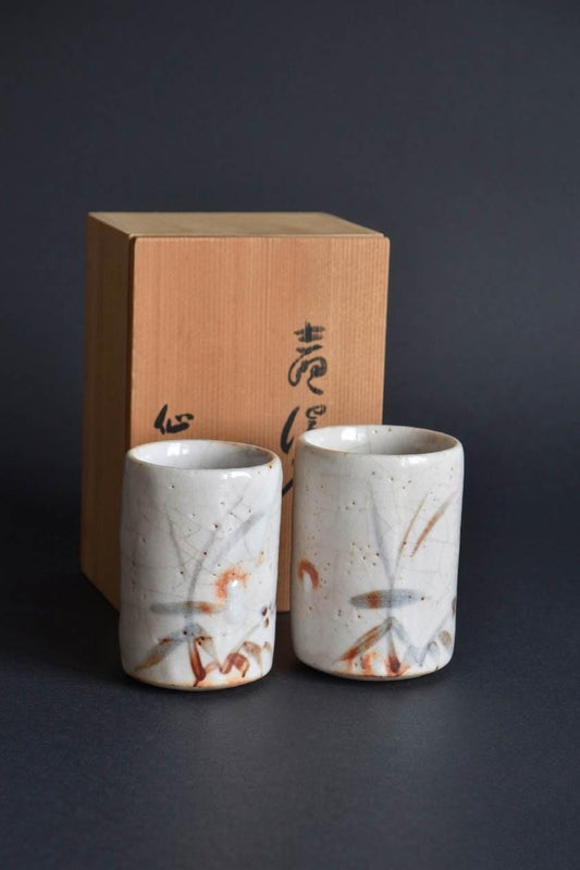 Shino Ware Yunomi Cups
