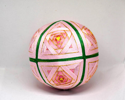 Hand-Embroidered Japanese Temari Ball table scatters shown from a slightly different perspective