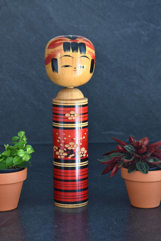 Kokeshi Doll Floral Motif