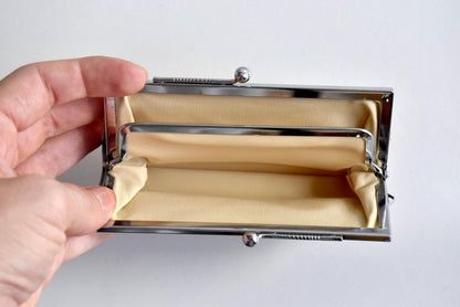 Nishijin-Ori Silk Gamaguchi Coin Purse interior structure