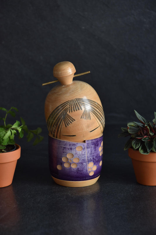 Sosaku Kokeshi Semishigure By Sato Suigai
