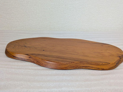 Yakusugi Cedar Sosaku Kokeshi Display Base empty organic shaped wooden platform