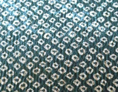 Shibori Indigo Silk Kimono Clutch Handbag pattern detail of raised dot texture