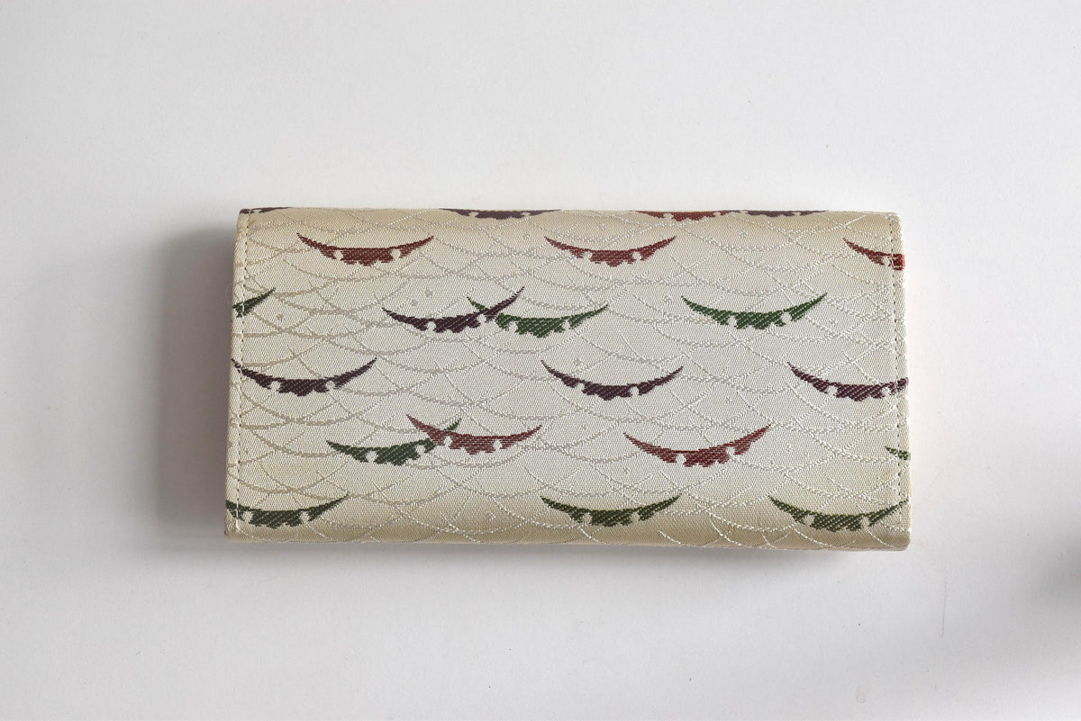 Shiseido Japanese Kimono Clutch With Traditional Weaves back view