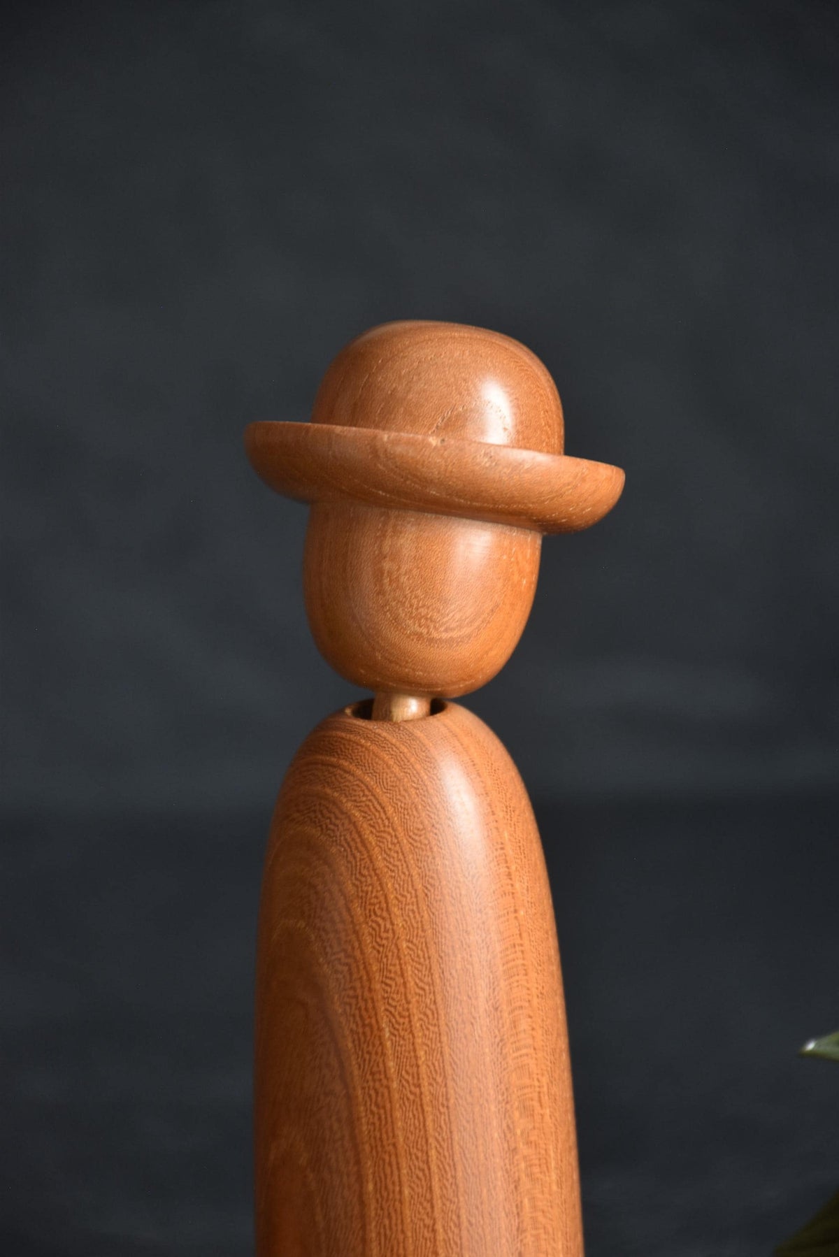 Kenji Miyazawa Dekunobo Kokeshi Doll upper body and head detail view